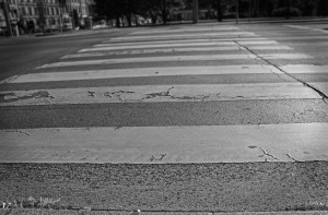 Zebrastreifen nähe Karlskirche